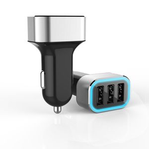 מטען לרכב עם 3 יציאות USB