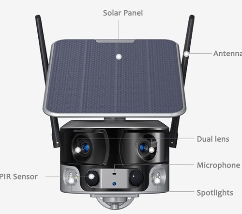 מצלמת אבטחה סולארית Zeero Alien WIFI