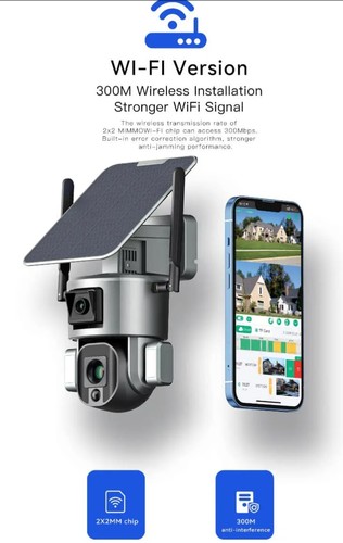 מצלמת אבטחה סולארית Zeero Viper WIFI