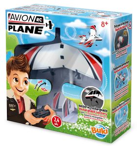 מטוס עם גיירוסקופים, שלט רחוק וסוללה נטענת