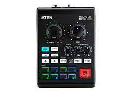 UC8000 Podcast AI Audio Mixer ATEN פודקאסט מקצועי קומפקטי 
