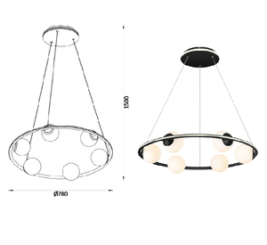 מנורת תליה 84W 3000K LED