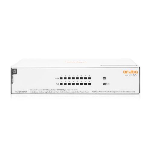 רכזת רשת / ממתג Aruba Instant On 1430 8-Port PoE R8R46A