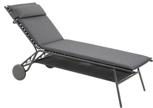 מיטת שיזוף מרופדת סילבר עם מדף תחתון MIAMI HT II