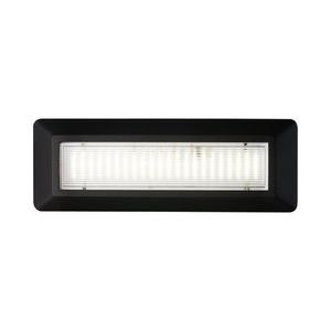 צמוד קיר מלבן LOTUS-L 4W IP65 שחור- גוון אור משתנה בקליק Nisko