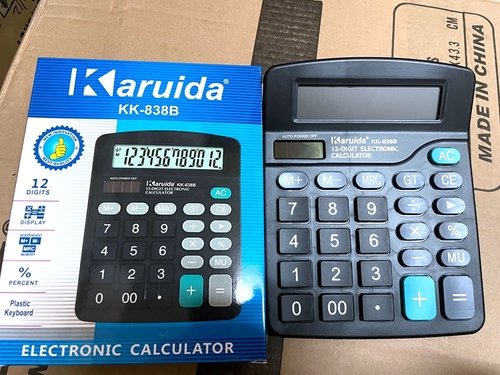 מחשבון שולחני + פנל סולארי KARUIDA KK-818B