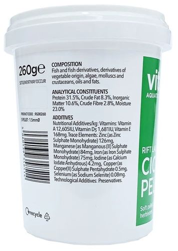 ויטליס דגי ציקליד אפריקאי צמחוני Vitalis במשקל 260 גרם