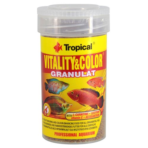 טרופיקל ויטליטי מחזק צבע מגורען לדגי נוי Tropical Vitality & Color Granulat במשקל 550 גרם