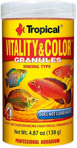 טרופיקל ויטליטי מחזק צבע מגורען לדגי נוי Tropical Vitality & Color Granulat במשקל 550 גרם