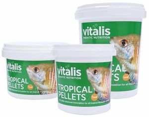 ויטליס טרופיקל פלטס לדגי נוי Vitalis במשקל 140 גרם