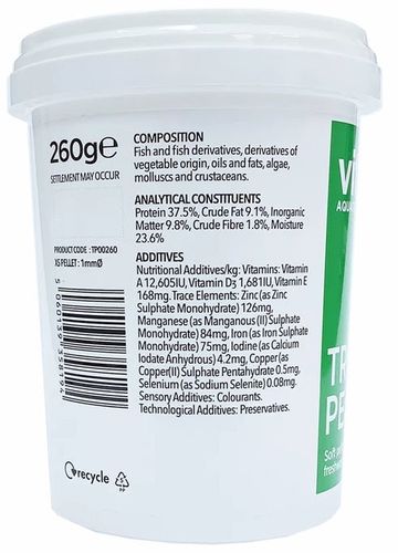 ויטליס טרופיקל פלטס לדגי נוי Vitalis במשקל 260 גרם