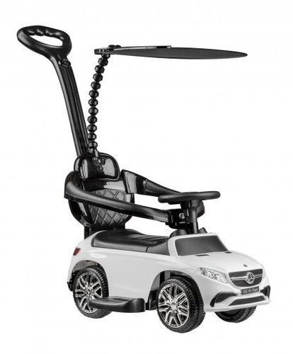 בימבה מוזיקלית וטיולון מרצדס 2 ב-1 מבית Bali Toy - צבע לבן