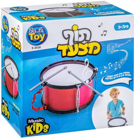 תוף מצעד מבית Bali Toy - צבע אדום