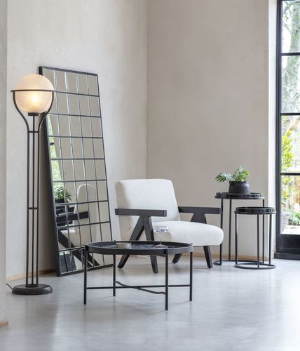 מנורת רצפה זהב כדור שקוף MTO Standard Lamp