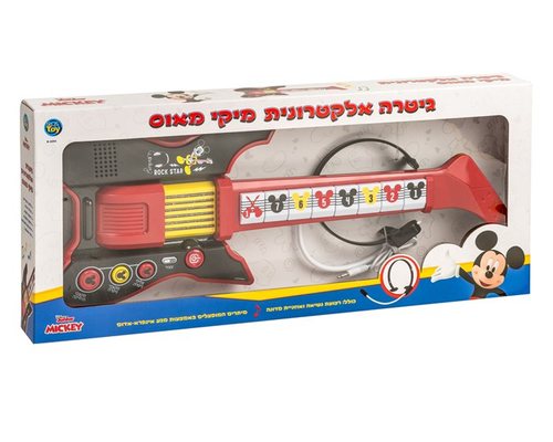 גיטרה אלקטרונית מיקי מאוס עם אוזניית מבית  Disney