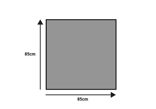 שטיח 85X85 צבעוני CURLED FIGURES floor mat