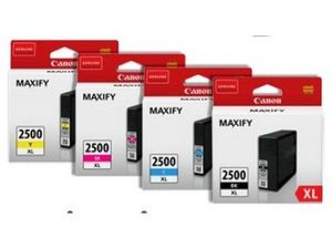 סט 4 ראשי דיו מקוריים Canon PGI-2500XL 
