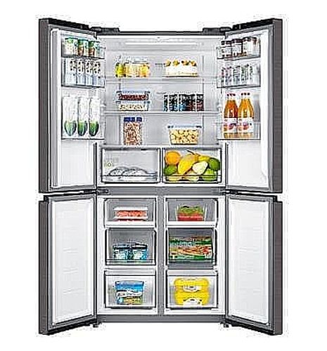 מקרר ‏דלת ליד דלת Midea HQ611RWEN ‏422 ‏ליטר מידאה