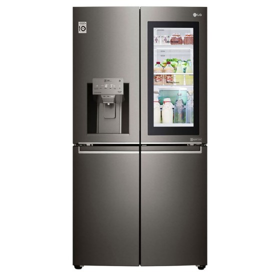 מקרר 4 דלתות LG דגם GR-X710INS נירוסטה שחורה