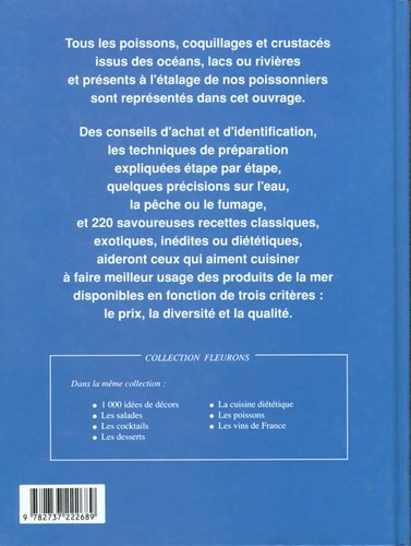 ספר בצרפתית POISSONS Techniques et Saveurs