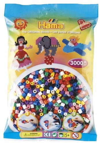 שקית 3000 חרוזי גיהוץ - צבעוני3