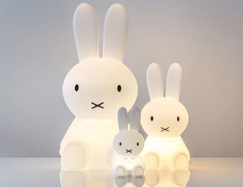 מנורת לילה נטענת USB עשויה סיליקון רך מיפי Miffy הארנבת 30 ס