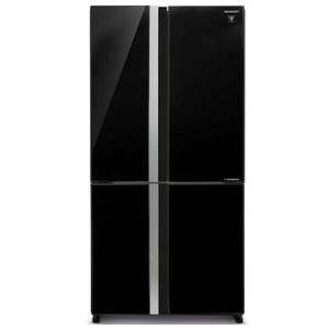 מקרר 4 דלתות 611 ליטר Sharp SJ-8942BK זכוכית שחורה
