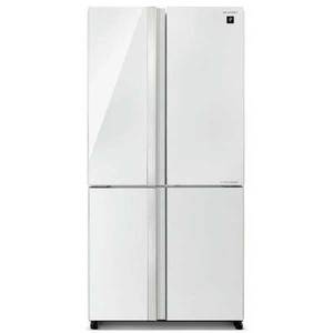 מקרר 4 דלתות 611 ליטר Sharp SJ-8942WH זכוכית לבנה 