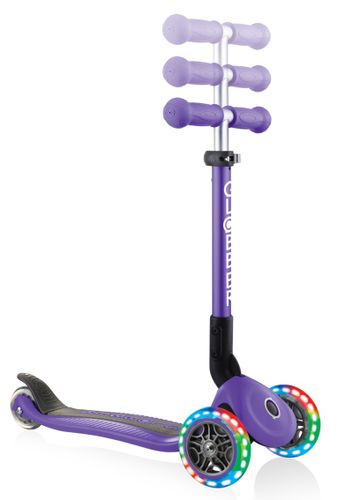 קורקינט מתקפל לפעוטות פרימו ג'וניור Primo Junior אורות בגלגלים וידית בגובה משתנה - סגול