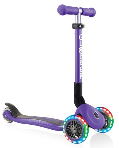 קורקינט מתקפל לפעוטות פרימו ג'וניור Primo Junior אורות בגלגלים וידית בגובה משתנה - סגול