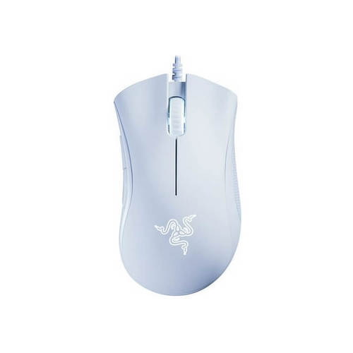 עכבר גיימינג חוטי דגם DEATHADDER ESSENTIAL RAZER בצבע לבן