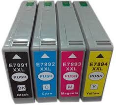 סט 4 ראשי דיו תואמים Epson T7891 / T7892 / T7893 / T7894 79XL 