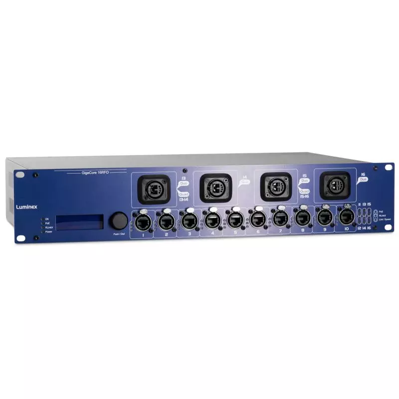 נתב רשת  GigaCore 16RFO (Neutrik DUO MMF)