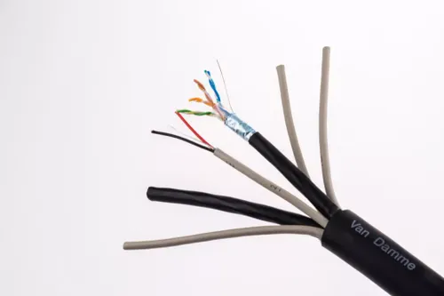 כבל Hybrid זוג AES/EBU + זוג CAT6A + חשמל Van Damme