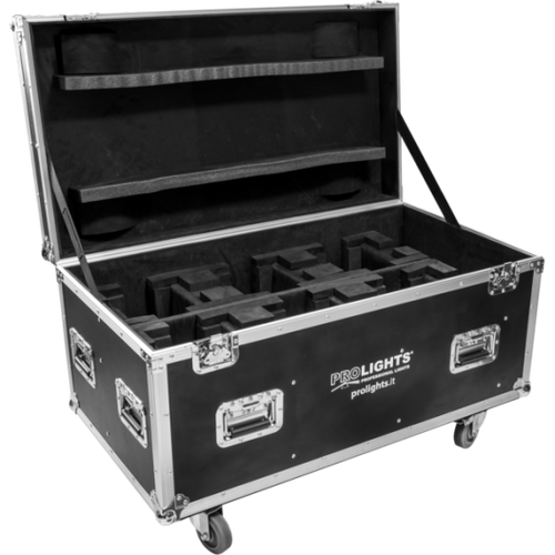 ארגז קייס FLIGHT CASE ל-6 פנסים Prolights Pixie Wash