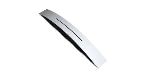 פנל ספיגה אקוסטי Artnovion Bow L בד Nero חיפוי Rouge (ערכה של 5 יח')