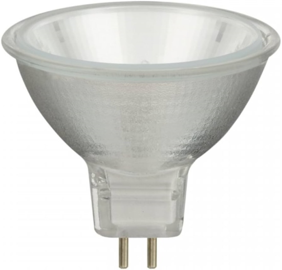 נורה כוסית 2000 שעות GE 12V 50W GU 5,3 39611 (לDERKSEN)