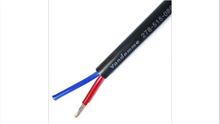 כבל רמקול שחור להתקנות Van Damme ecoflex install grade, 2 x 1.5mm², LSZH