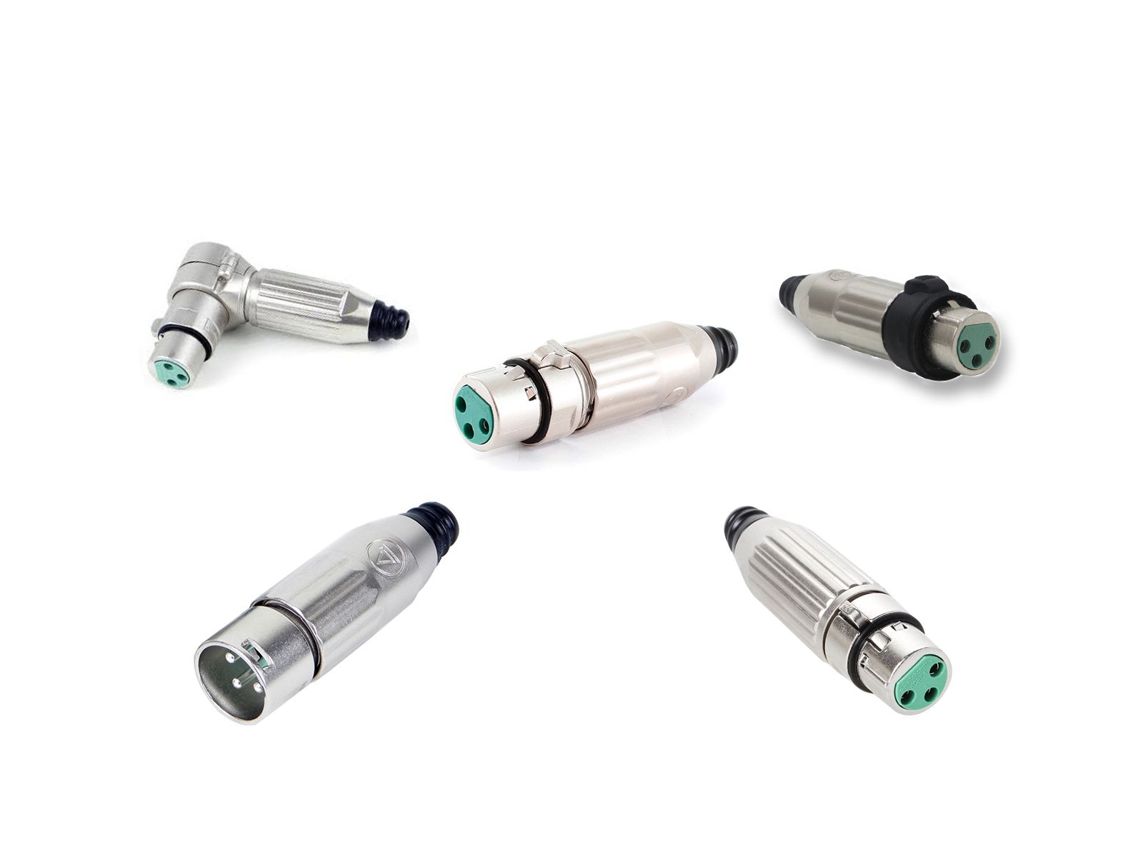 ערכת פלאג XLR כולל כיסוי מתכת בצבע שחור Switchcraft