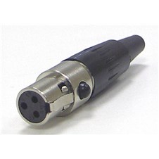 מחבר מיני XLR למשדרי Mipro דגם Switchcraft TA3FX