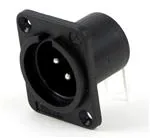 מחבר XLR שסי 3 פין זכר למעגל Switchcraft PD3MRML1
