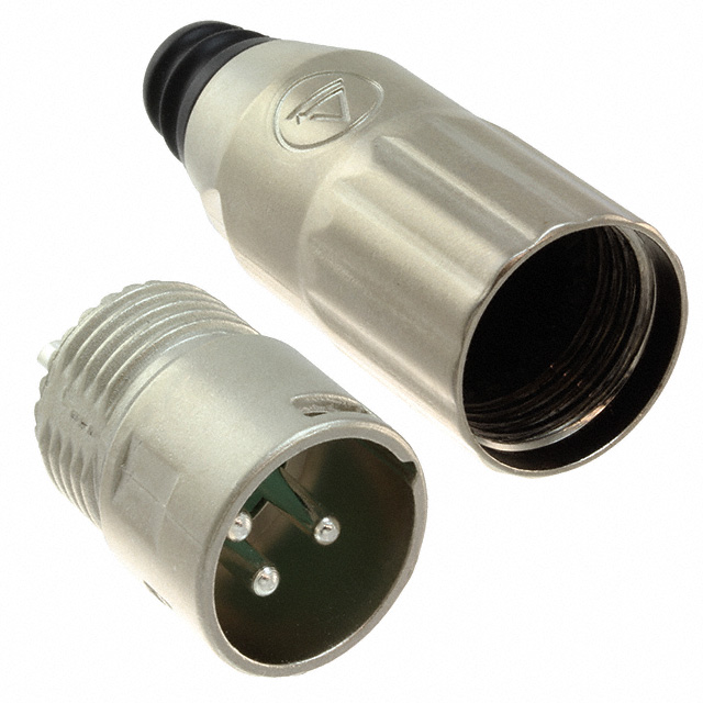 מחבר XLR 3 זכר מתכת לכבל (במגשים) Switchcraft AAA3MZ