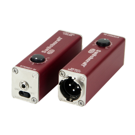 ממיר PL מיני סטריאו ל XLR זכר (DI) עם שליטת עוצמה Switchcraft 318