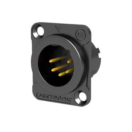 מחבר XLR 5 שסי זכר SEETRONIC MJ5F2C-BG