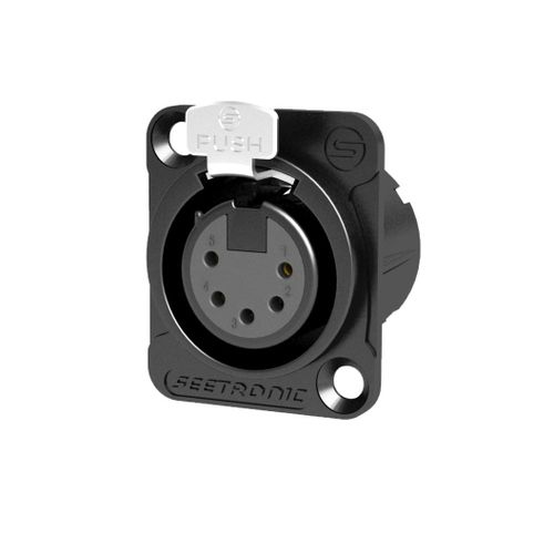 מחבר XLR 5 שסי נקבה SEETRONIC MK5F2C-BG