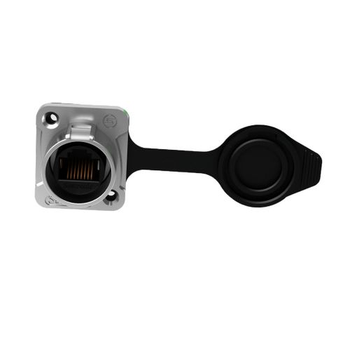 מחבר רשת שסי RJ45 עם כסוי אבק Seetronic