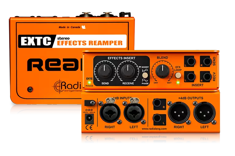 מכשיר אפקטים לפדל גיטרה עם חיבור להקלטה RADIAL EXTC Stereo
