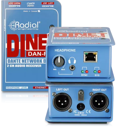 ממשק קבלת אודיו Radial DAN-RX Dante