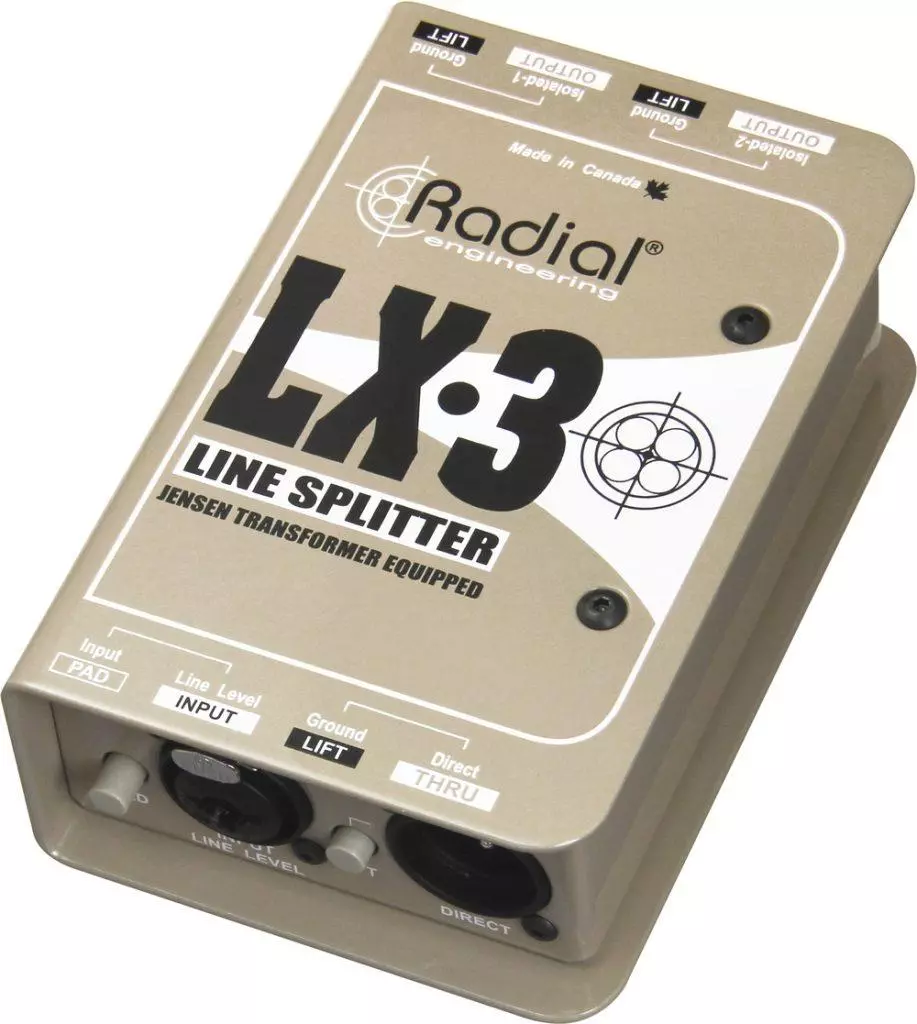 מפצל סיגנל Line ל-3 יציאות Radial LX-3