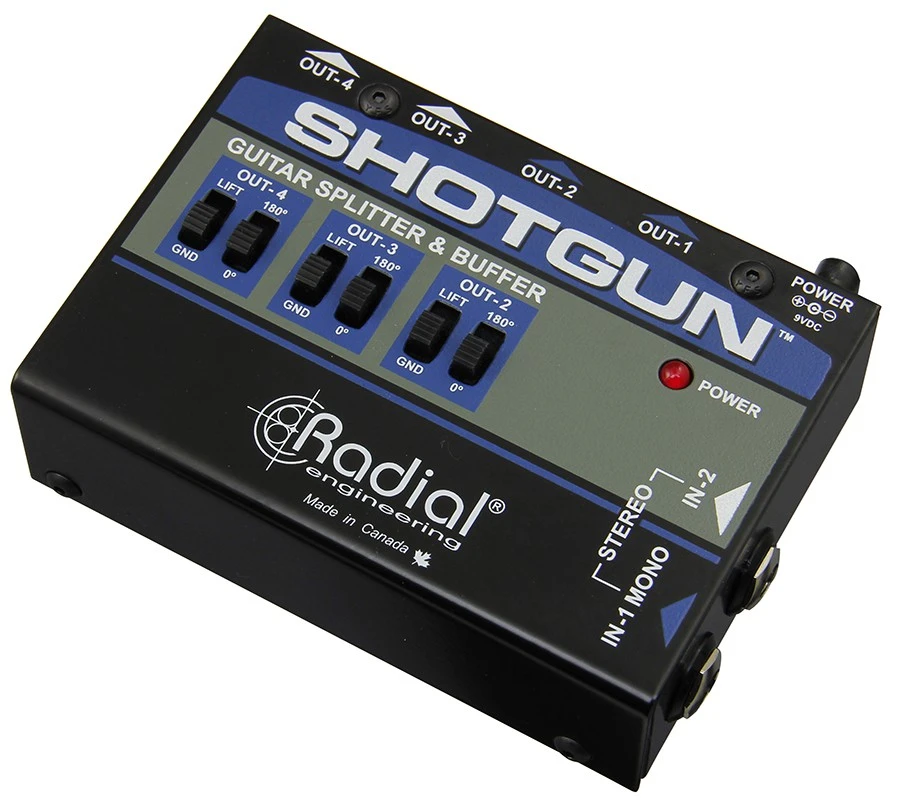 מפצל אות גיטרה ל4 מגברים Radial Shotgun
